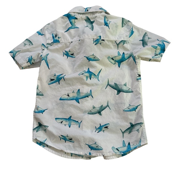 Carter’s, Size 6, Smiling Sharks Button Up Shirt - Picture 2 of 3